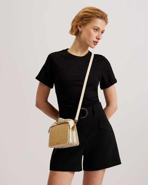 NIYAHNA-Bags-Faux Raffia Soft Knot Mini Bow Bag- Ted Baker Romania